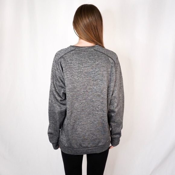 Adidas Climawarm Pullover Gray Sweater Logo L 0060 - Picture 3 of 7